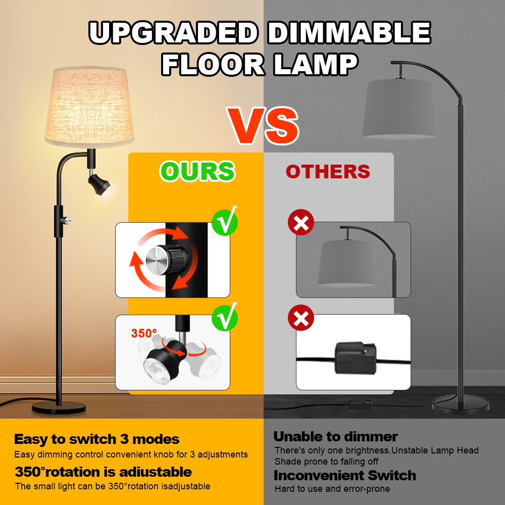 HCP036 U型子母落地灯